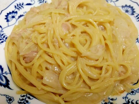 ツナと玉葱のクリームパスタ